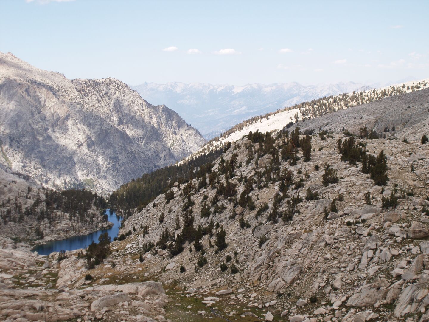 Colby Lake vom Colby Pass aus