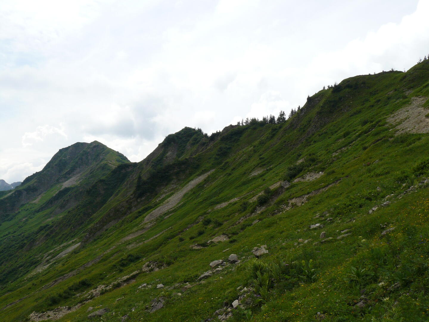 Rueckblick auf den Hochstarzel-Grat
