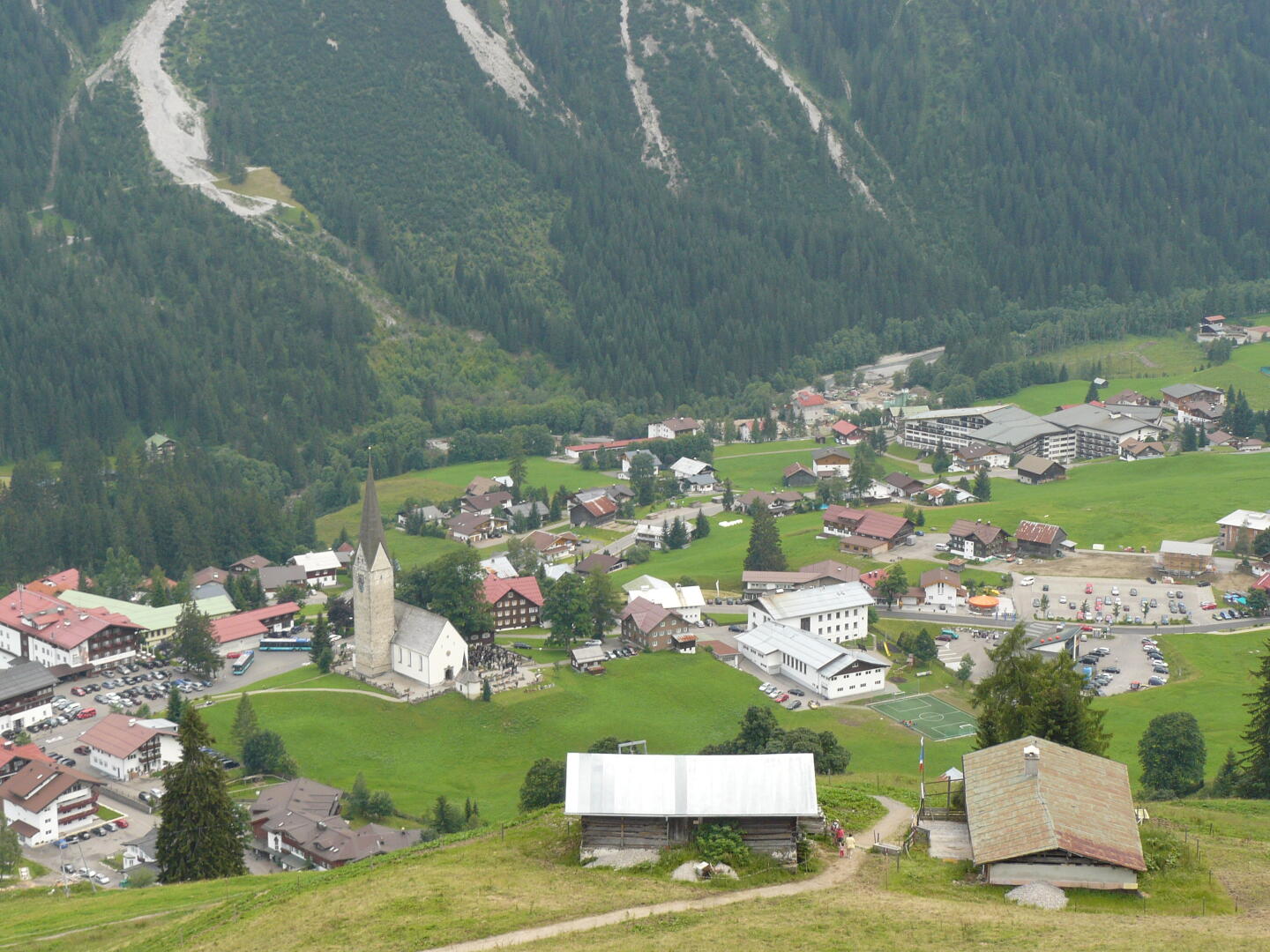 Blick von der Sonnalp nach Mittelberg