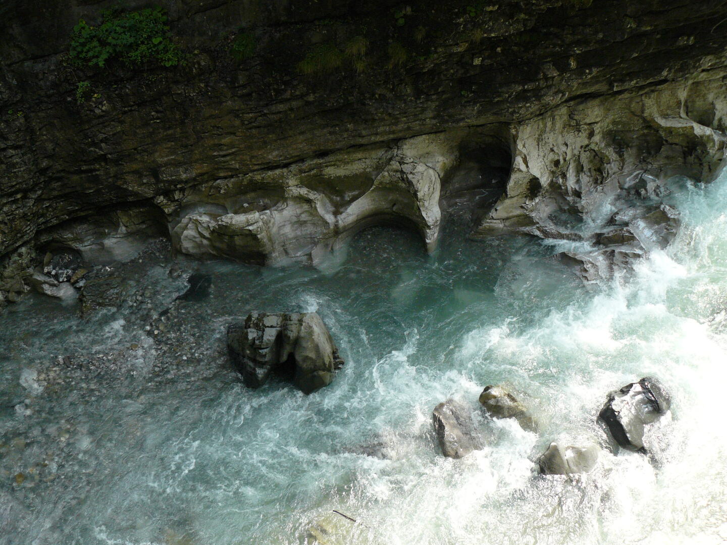 Felsformationen in der Breitach-Klamm