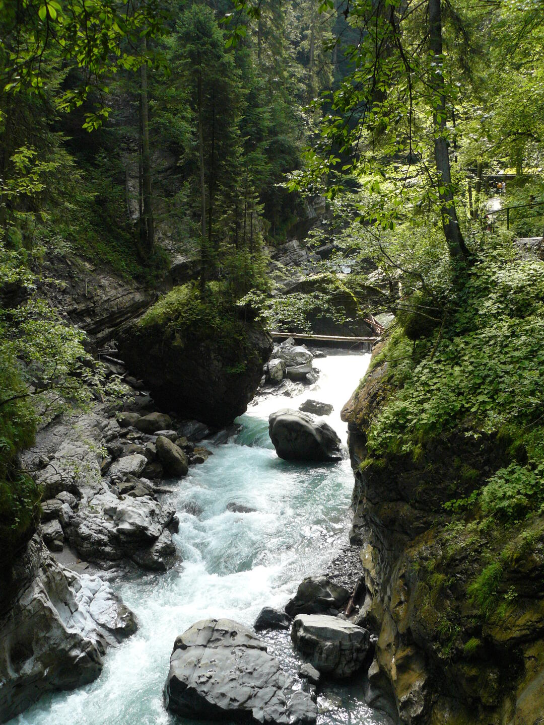 Die Breitach am Eingang der Klamm.