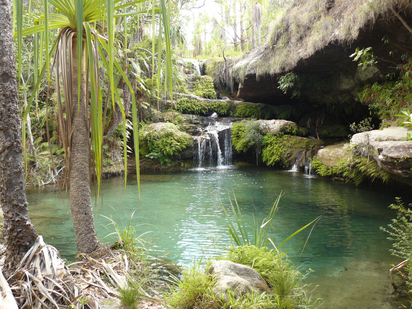 Mitten in der Steppe ist eine Oase.