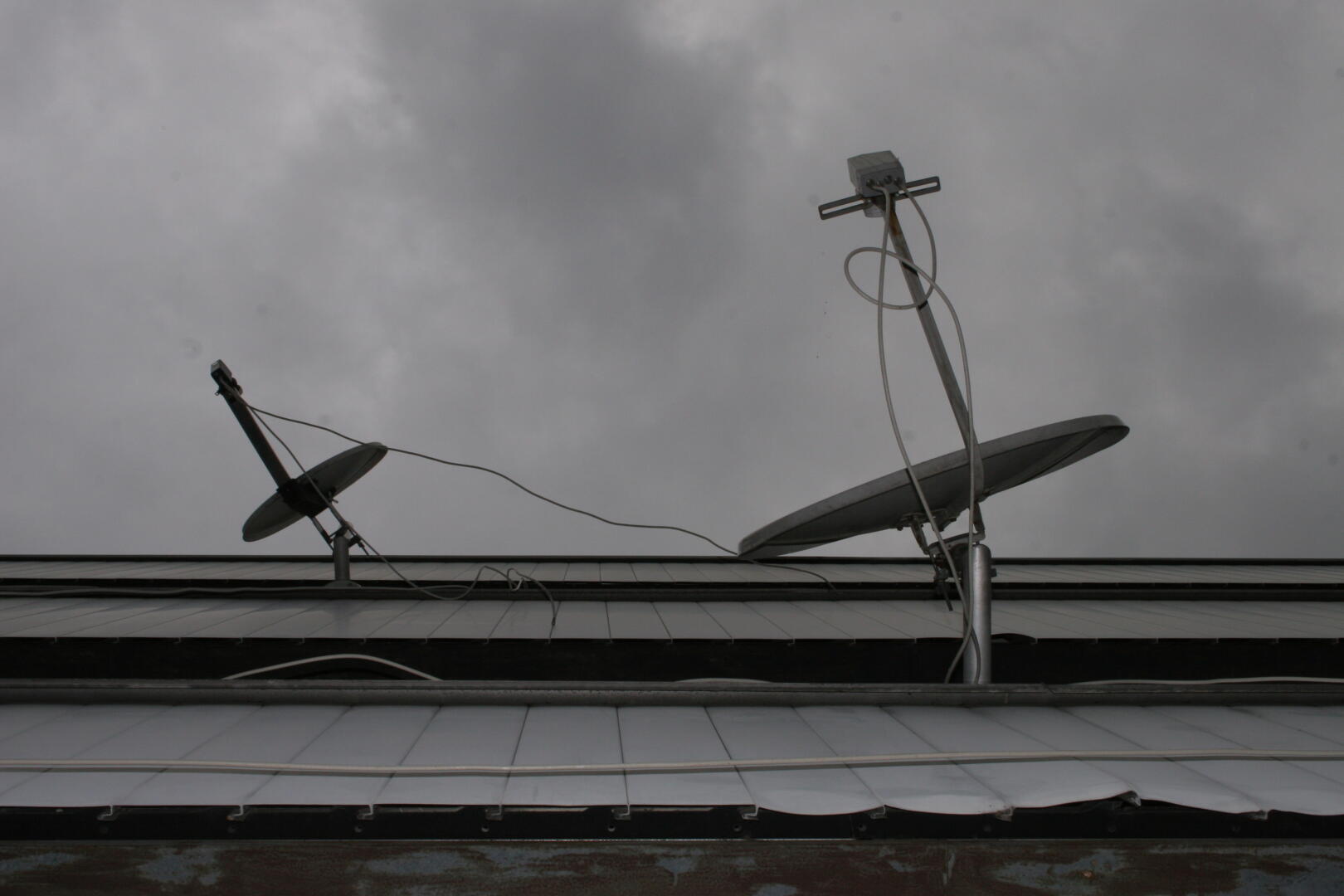 Satellitenschüsseln in der Pfannkuchstraße