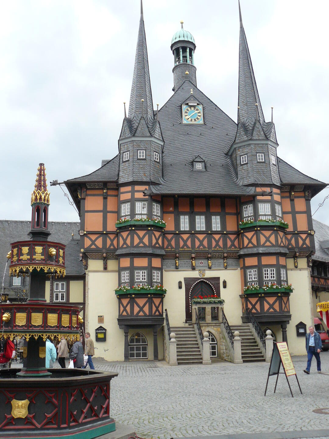 Der Marktplatz von Wernigerode.