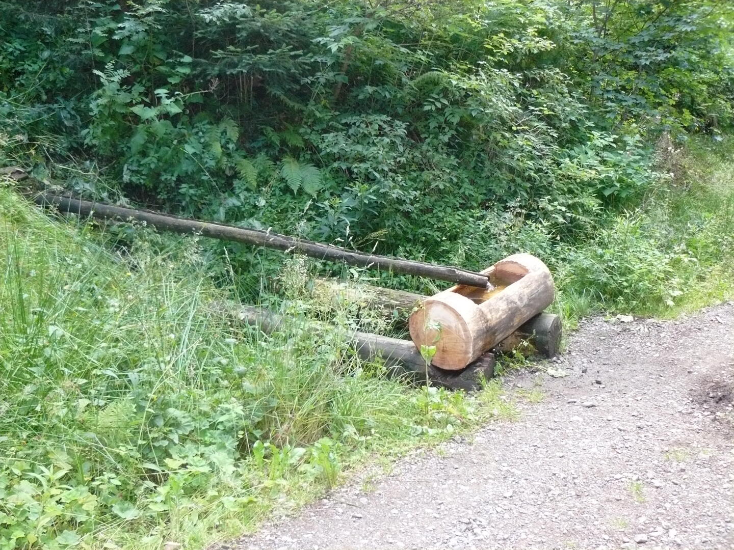 Diesen Brunnen hätte ich mehr würdigen sollen! Ich hab mir nur das Gesicht gewaschen und erst ein paar km weiter gemerkt, daß irgendwelche Pilze oder Bakterien mein Pfirsich-Maracuja-Schorle genauso lecker finden wie ich (vorher).