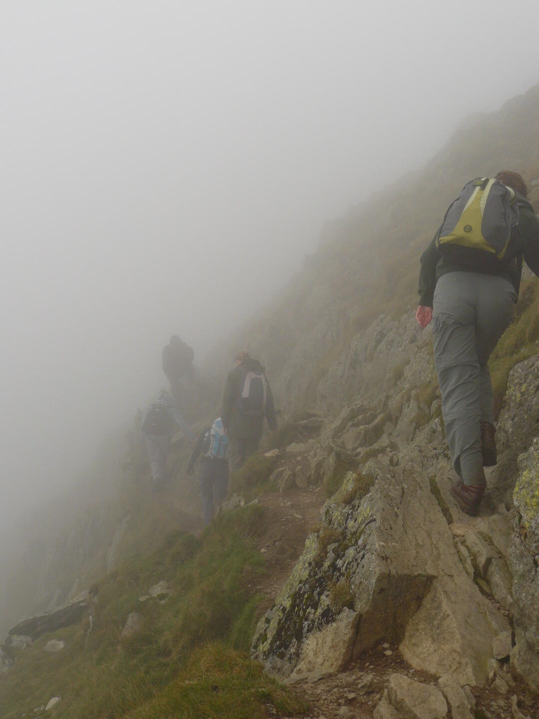 This is Swirral Edge, the easier of the two rigdes that lead up to Helvellyn.