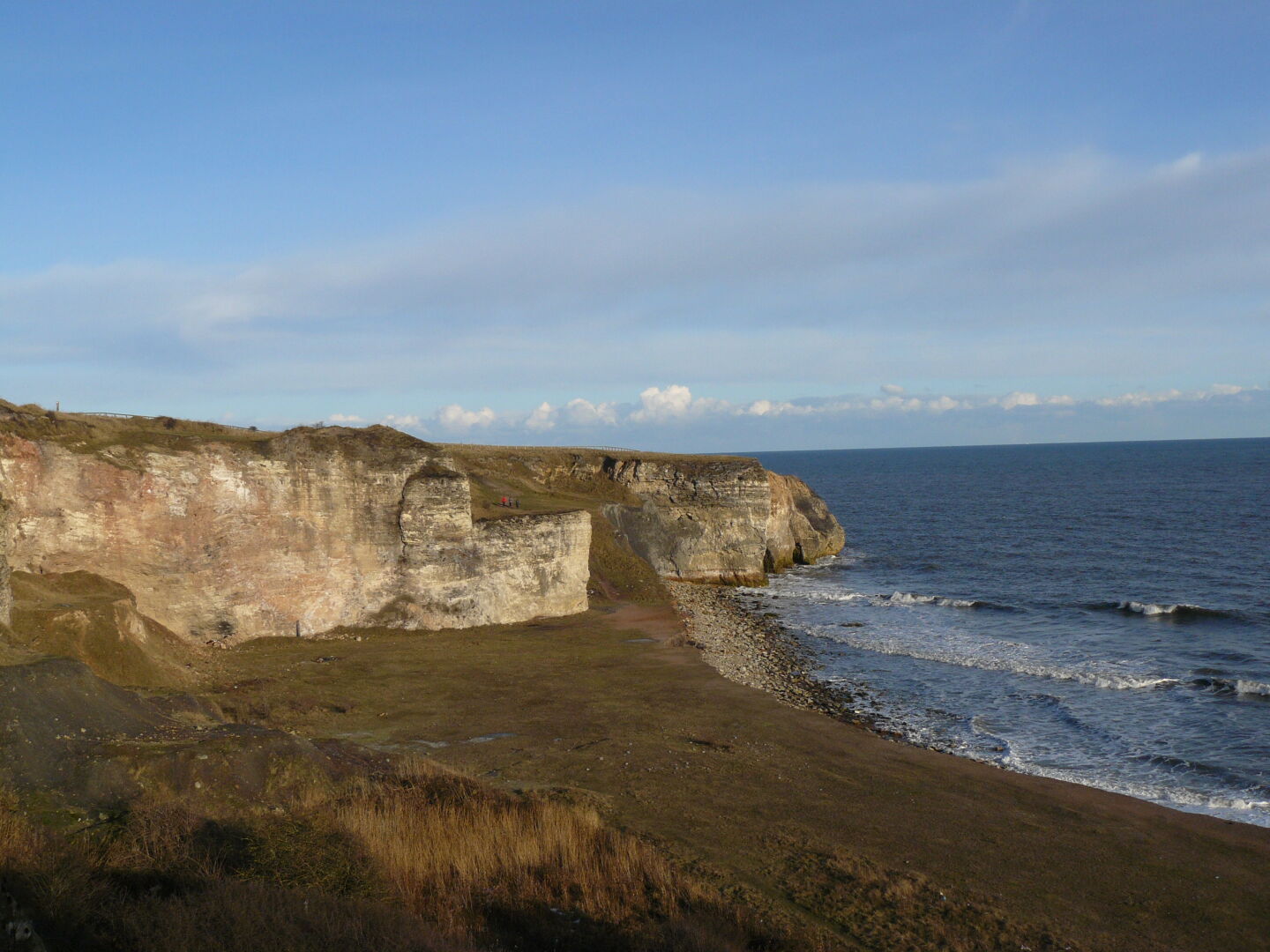 If it was 30 degrees warmer, it would be a nice day for a swim.