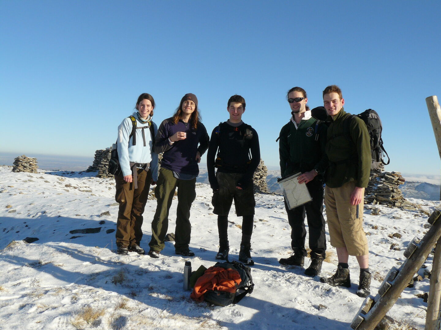 And there we are, myself, James, Rob, Mike, and Alistair.