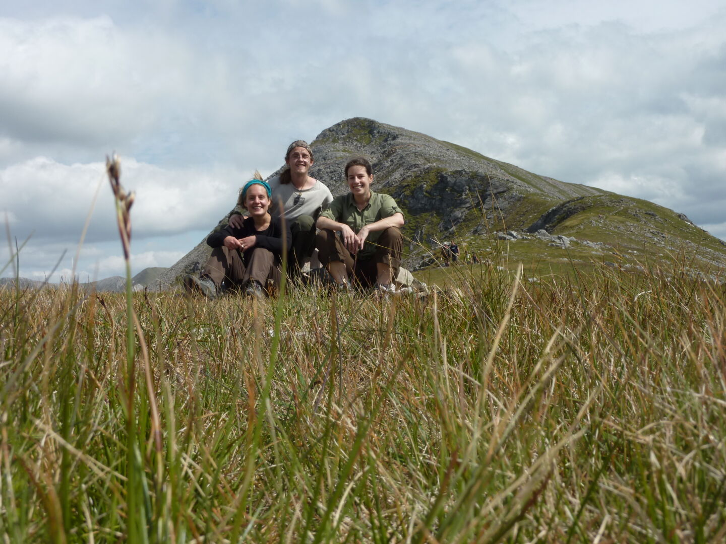 On the saddle; Am Bodach lures us in the background. Photo (c) James Mellors