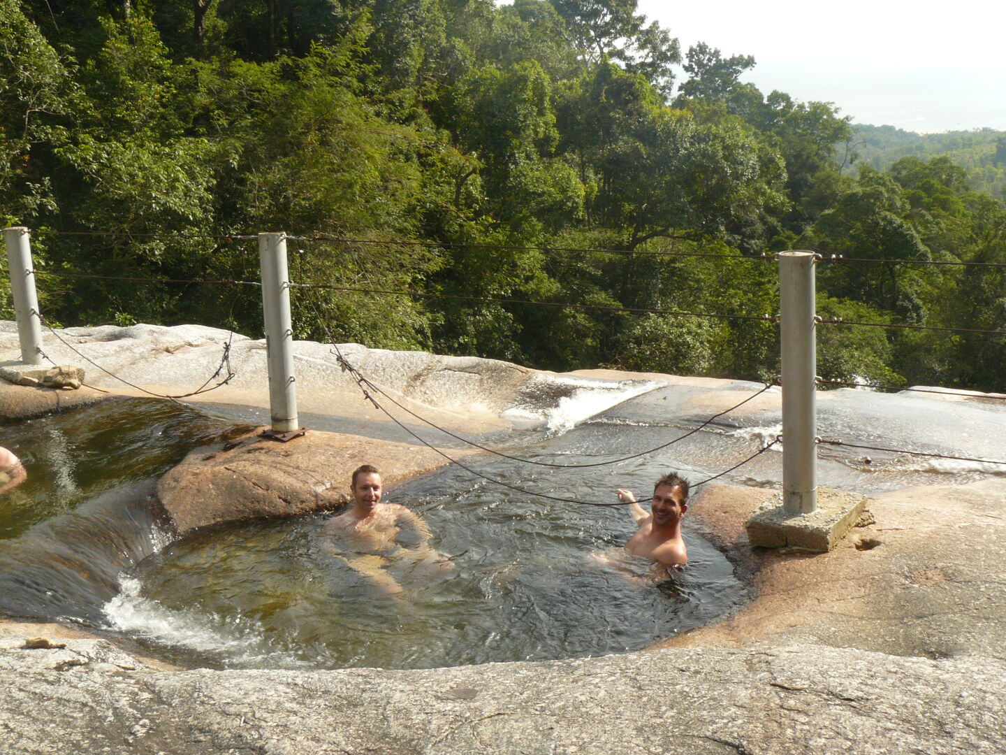 In einem der Seven Wells.