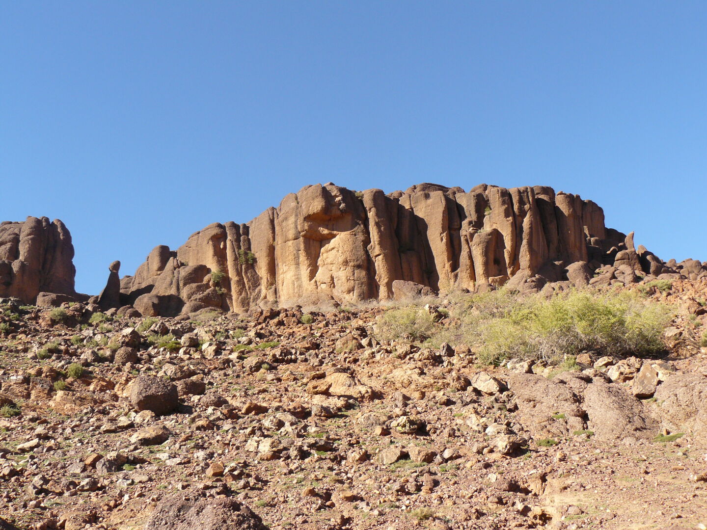 Felsformationen in der Schlucht von Tislit.