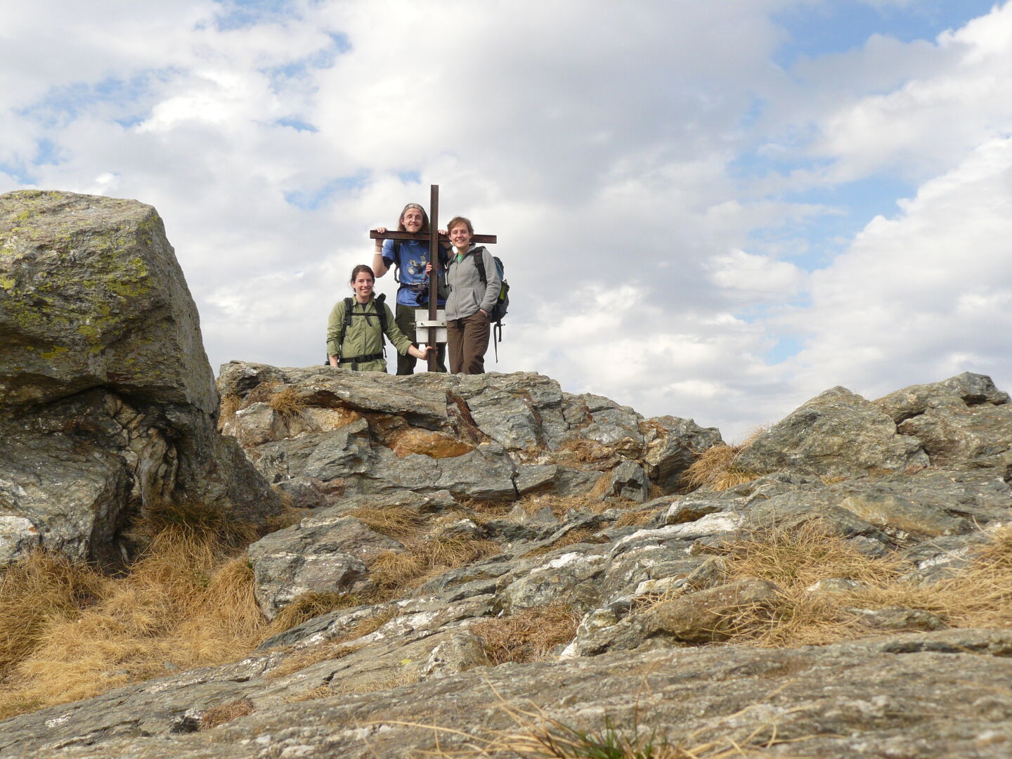 Auf dem Gipfel des Pizzo Leone, 1659m.