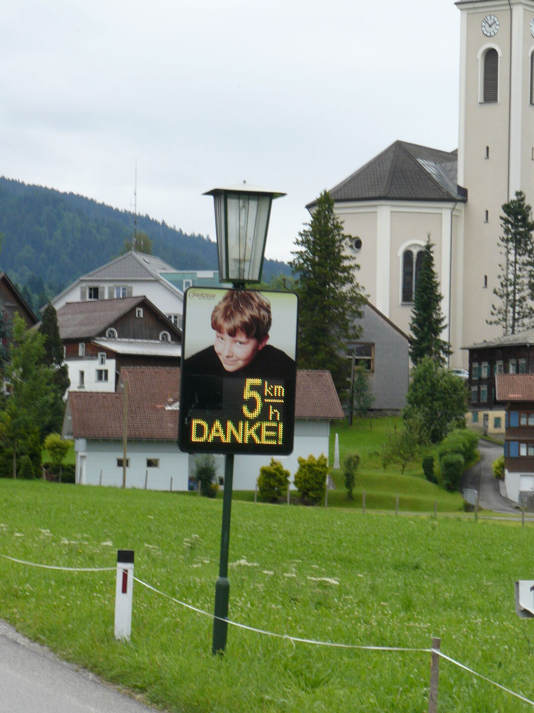 Walking into a speed camera...