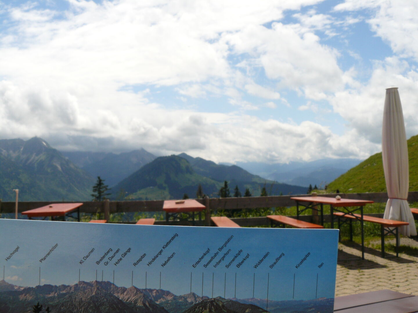 Thankfully they sell postcards so you know what you&rsquo;d see if there were no clouds.