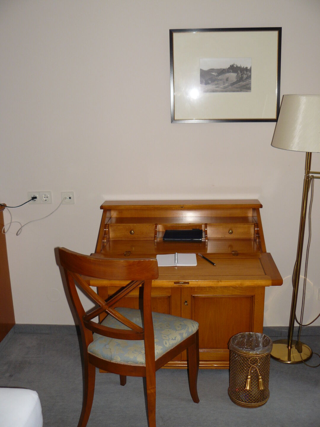 Schlosshotel Linderhof has royal prices, which at least got me a royally golden dustbin.