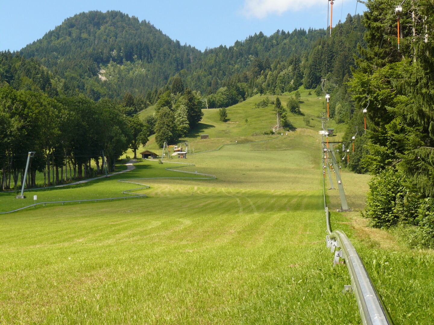 Fun on the summer sledge track at Lenggries. I rode it three times.