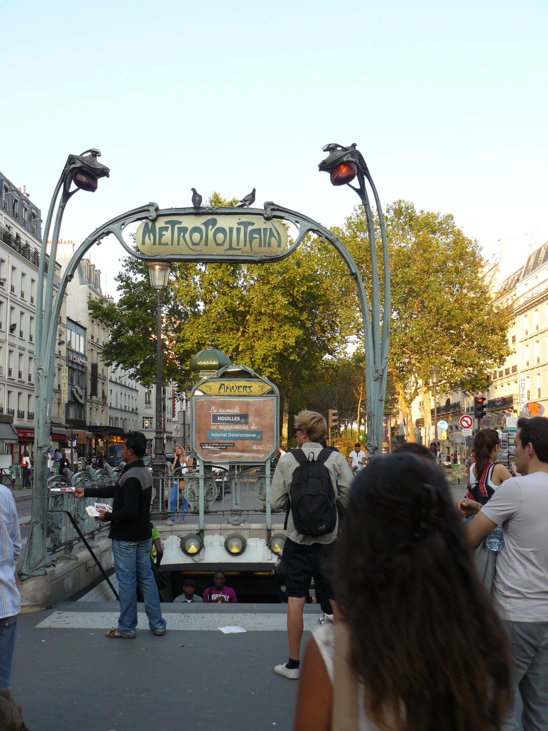 Paris metro station signs were designed by someone important (as nearly everything in Paris is).
