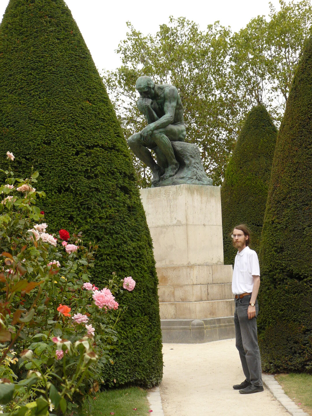 "The Thinker" by Rodin.