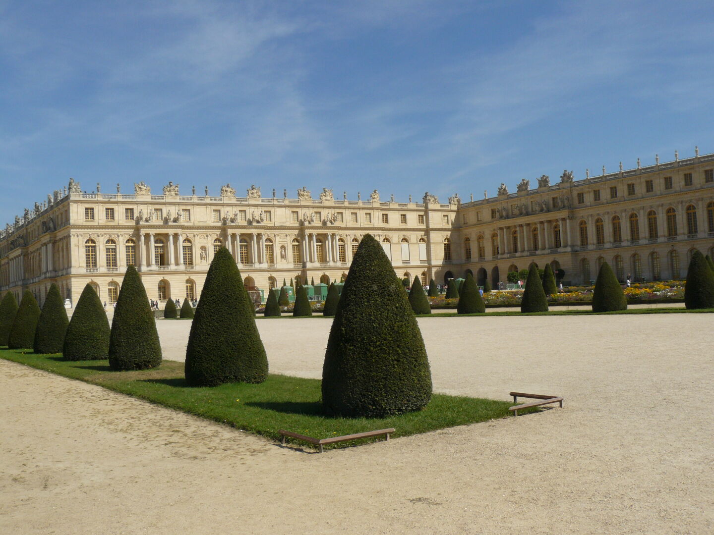 View of the castle from the garden.