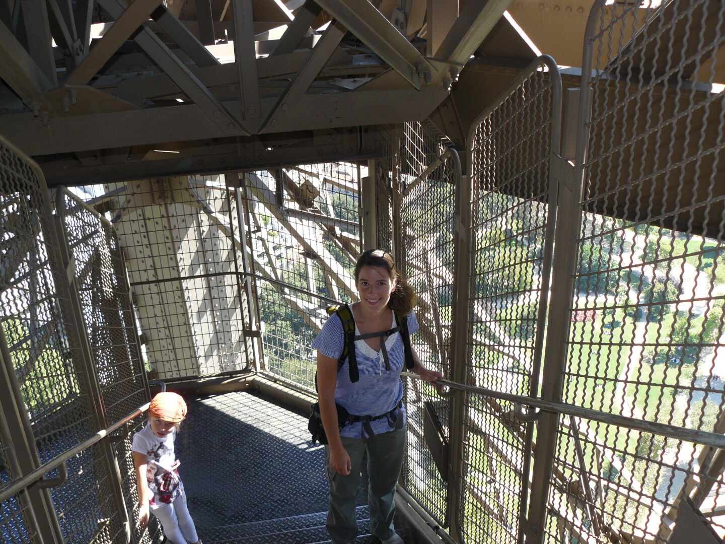 Yes, we did walk up and down the stairs, vertigo or no!