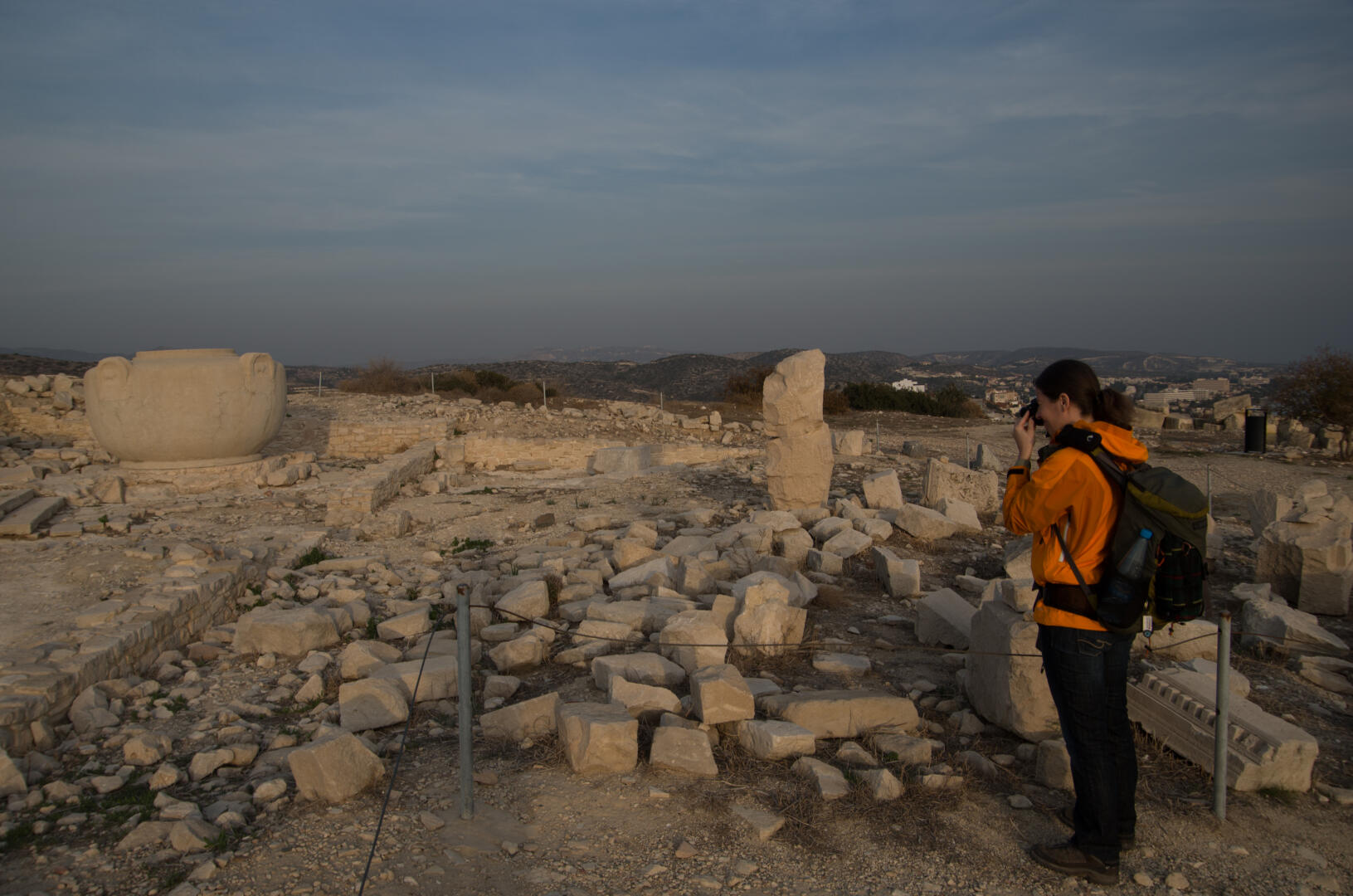 At the acropolis, the high city, there was a temple of Aphrodite with a huge vase made of stone. Photo (c) Gerhard Bocksch.
