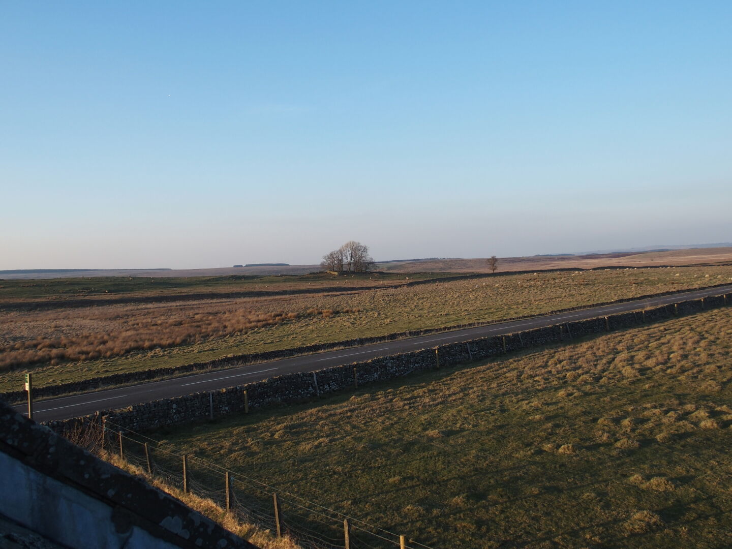 View from our window in the Old Repeater station, which is in the middle of nowhere.