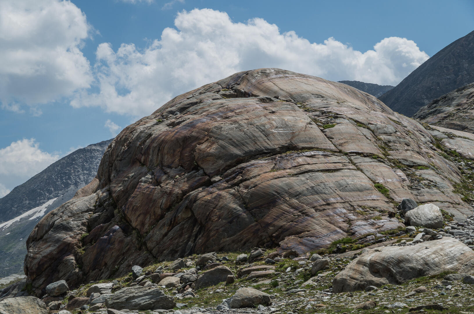 Das Umbalkees. Gletscherschliff.