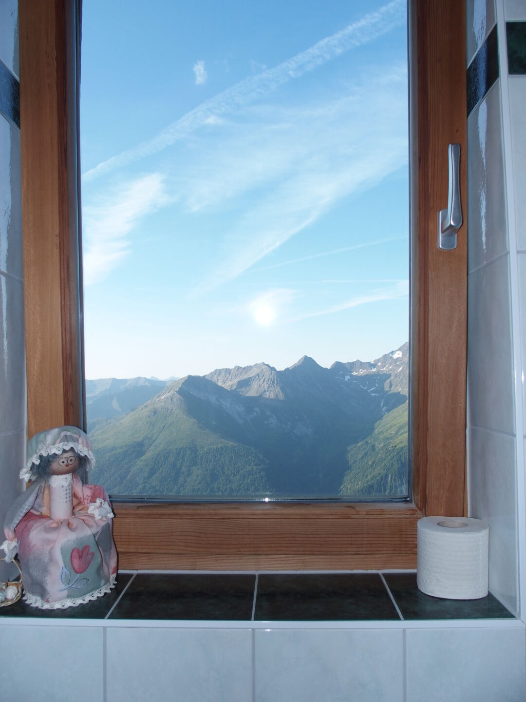 Blick aus dem Klofenster.