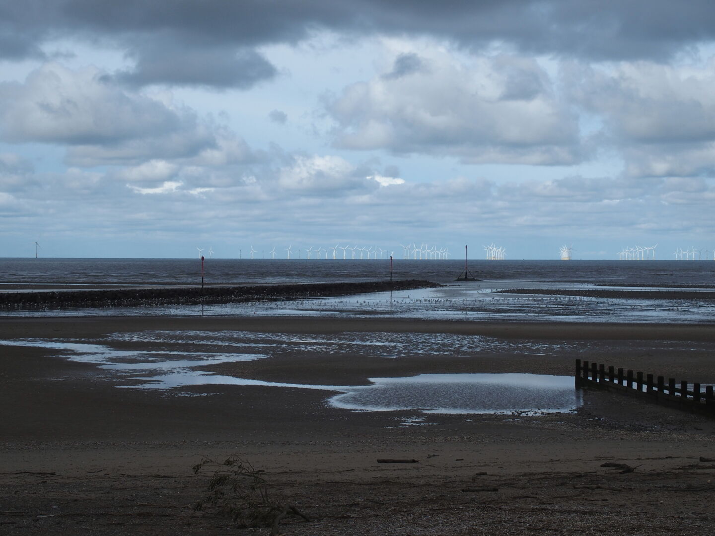 Rhyl beach.