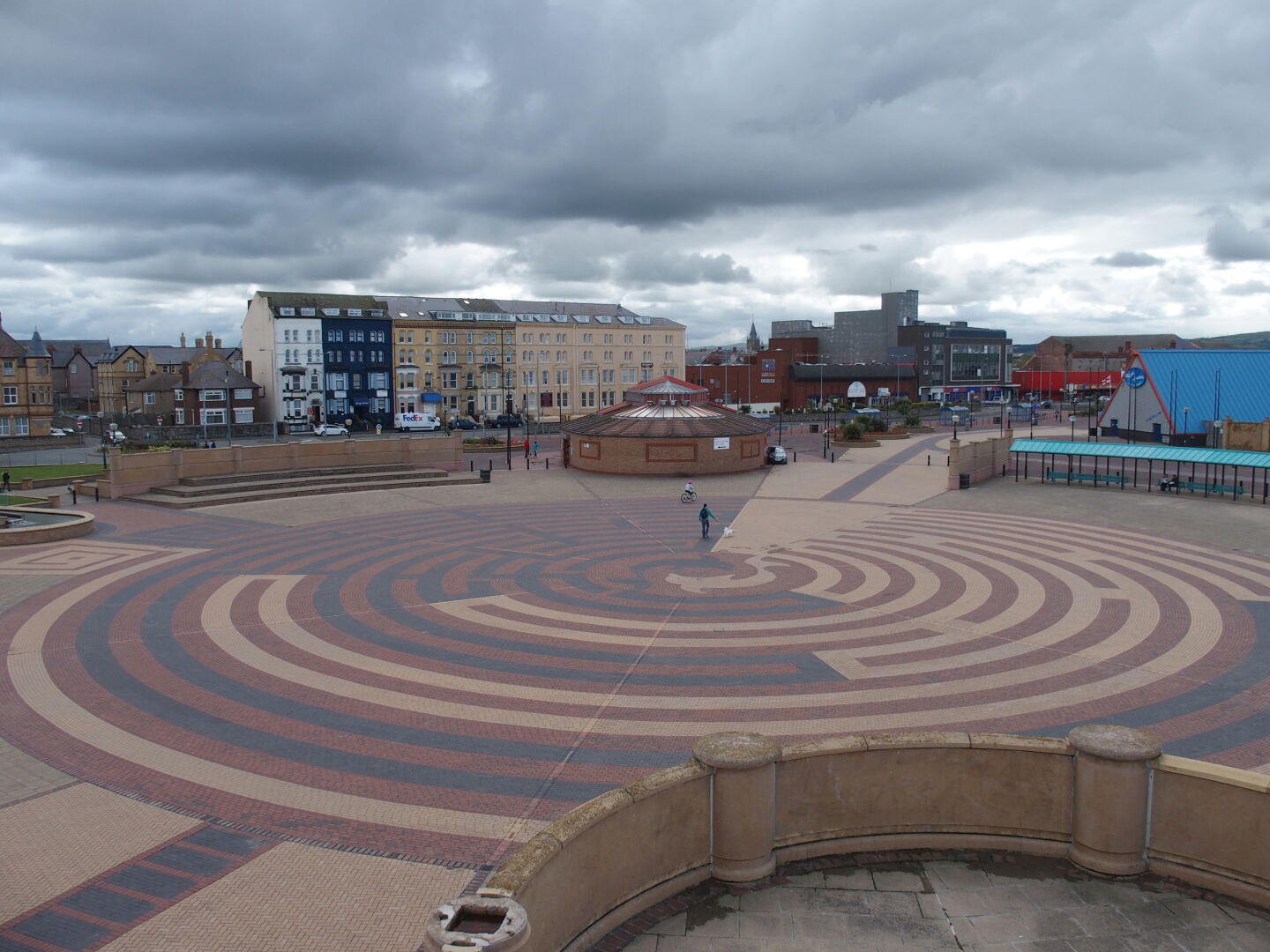 Rhyl&rsquo;s beach promenade may have seen busier times.