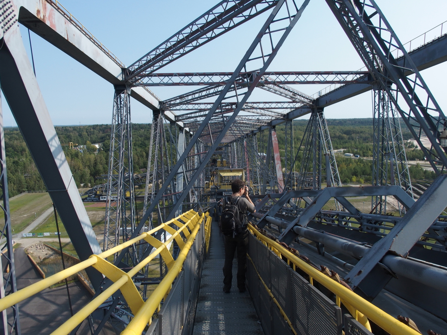 Der riesige Stahlkoloss kann im Rahmen einer Führung erklettert werden.