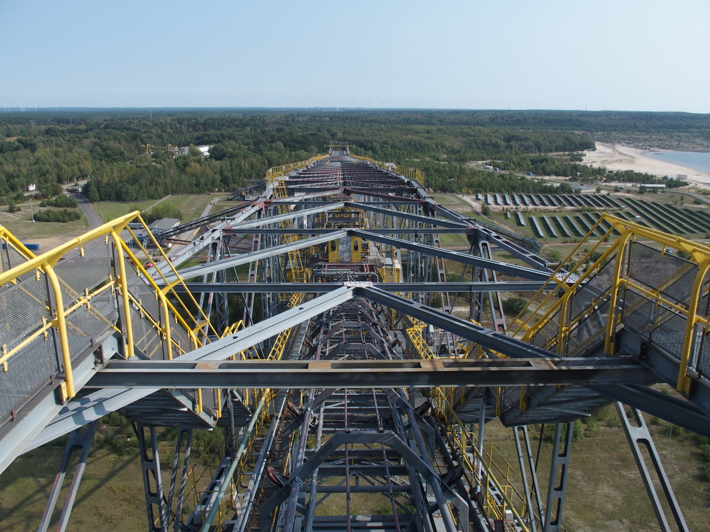 Der riesige Stahlkoloss kann im Rahmen einer Führung erklettert werden.
