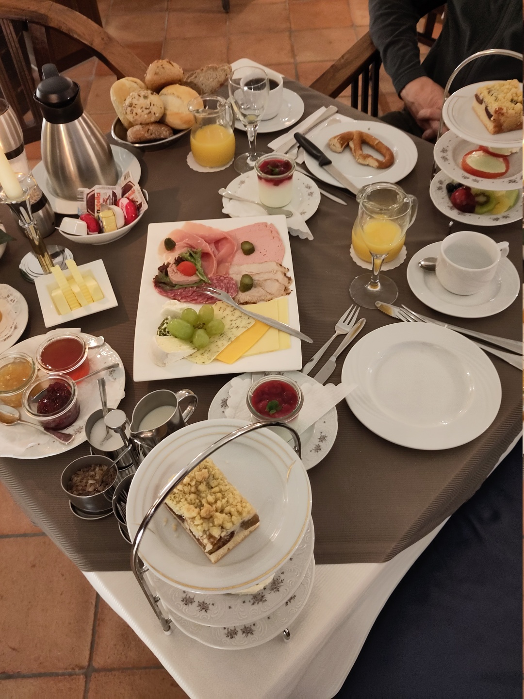 Frühstück im Hotel Zeidler.