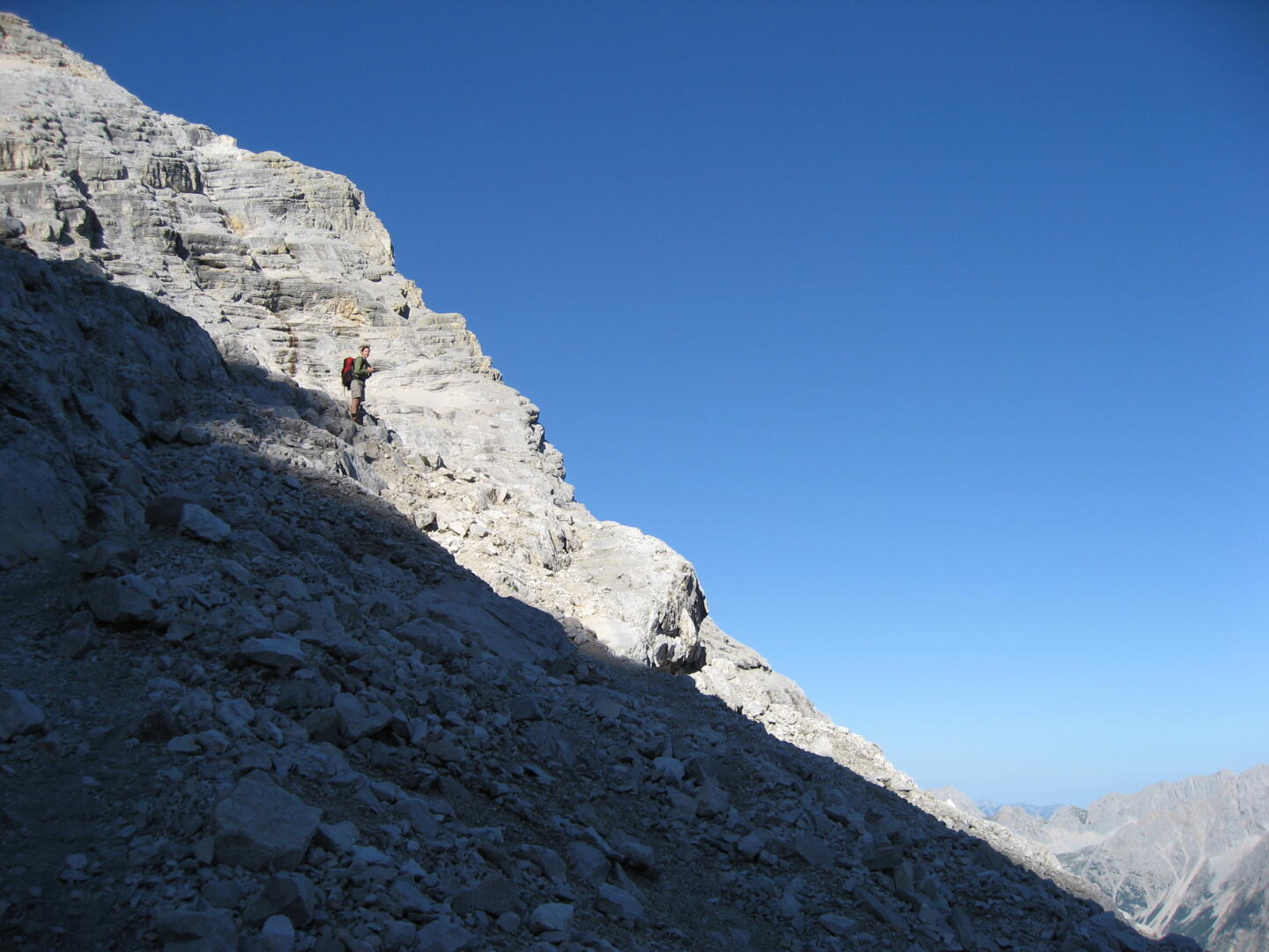 Kurz vor dem Schlauchkarjoch.