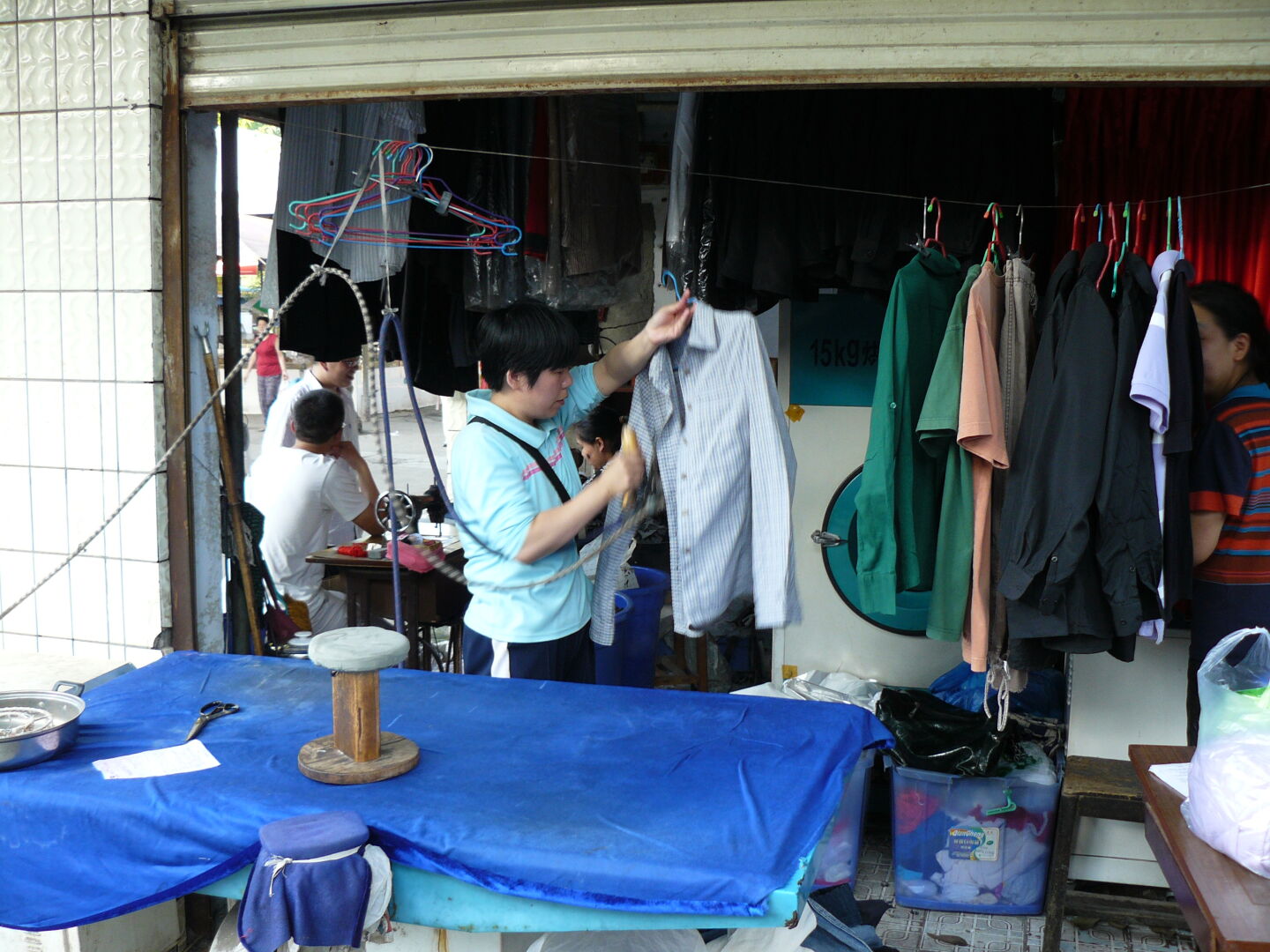 My blouse is being ironed.