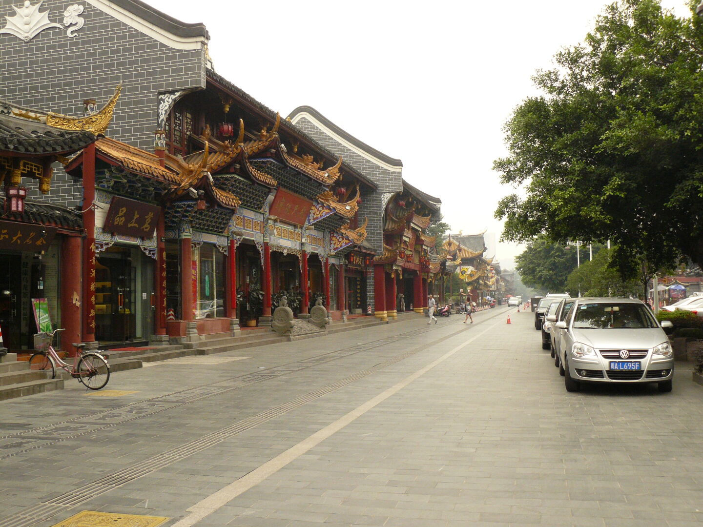 It is the closest thing to a pedestrian zone I have seen so far.