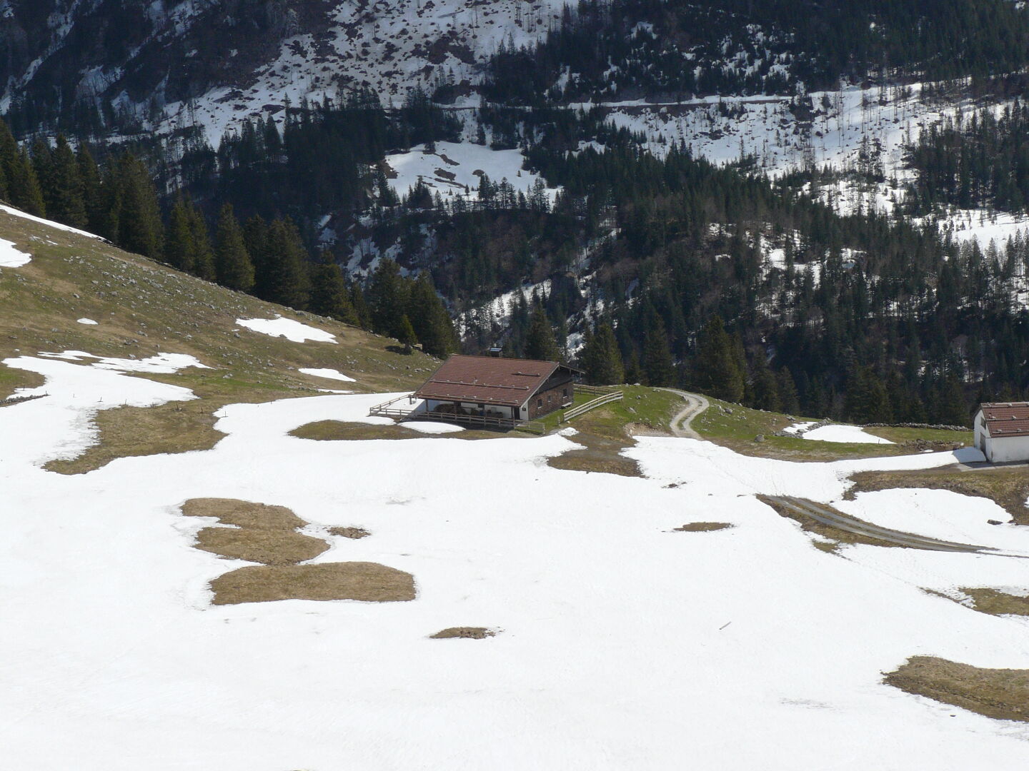 Noch ganz schön viel Schnee hier