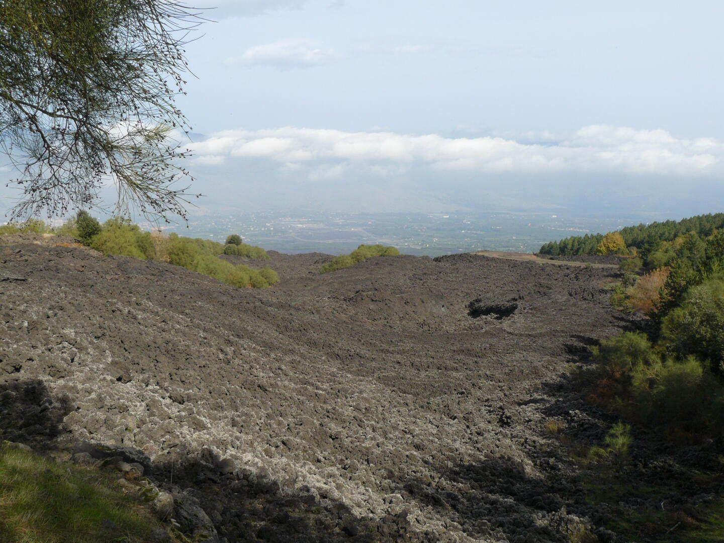 Lavastrom von 1981 am Ätna.