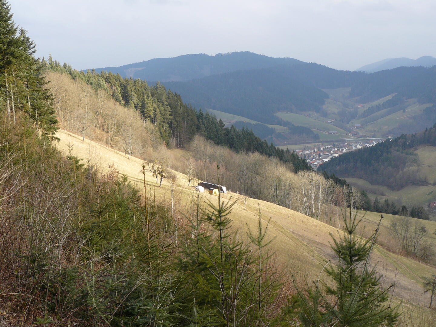 Es ist zwar eiskalt, aber immerhin (für wenige Sekunden) sonnig.
